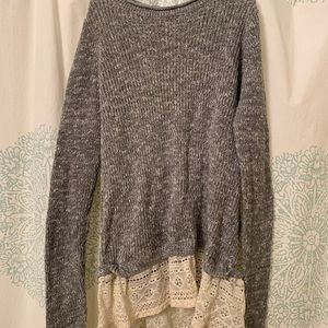 grey hollister sweater